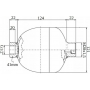 HYDROAKUMULATOR PODWÓJNY 0,75L Z ELEKTROZAWOREM NC 24V